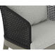 Capri Smoke Grey / Copacabana Marble Outdoor Dining Armchair